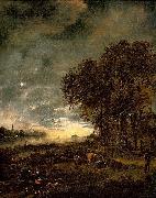 A Landscape with a River at Evening Aert van der Neer